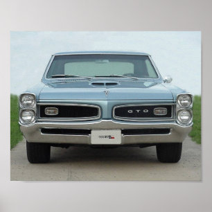 PÓSTER PARTE DIANTEIRA DE 1966 GTO