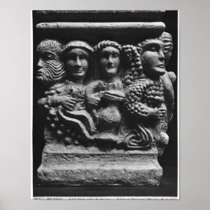 Poster Parte dianteira de um altar usado como uma pia