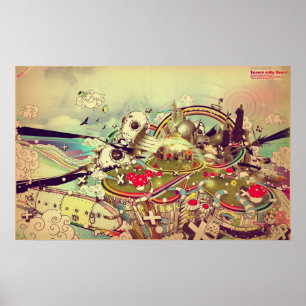 Poster Parte dianteira do centro urbano