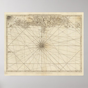 Póster Parte sul da Rua Domingo ou Hispaniola