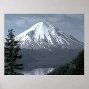 Póster Parte superior majestosa de Mountian