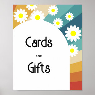 Poster Parte traseira - Cartões e chá de fraldas de Poste