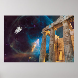 Poster Partenon Acrópole Grécia Encontra Espaço