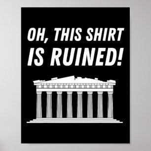 Poster Partenon Grécia E Acrópole De Atenas