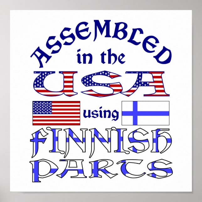 Poster Partes Finlandesas (Frente)