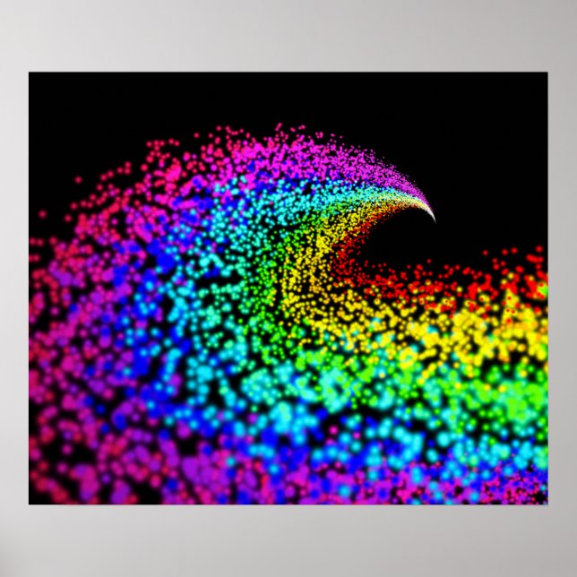 Poster Partículas coloridas (Frente)