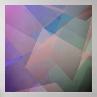 Poster Partículas voadoras de abstrato | Formas geométric