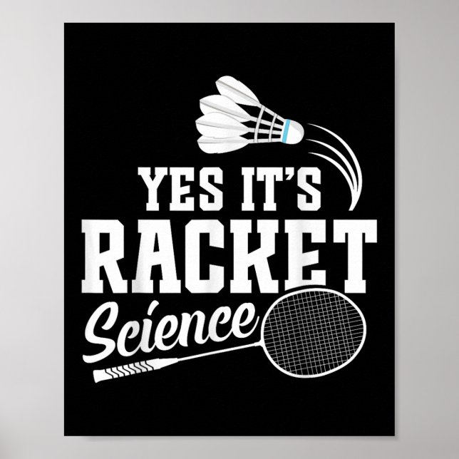 Poster Partida de Badminton Peteca Sim É Jogador de Badmi (Frente)
