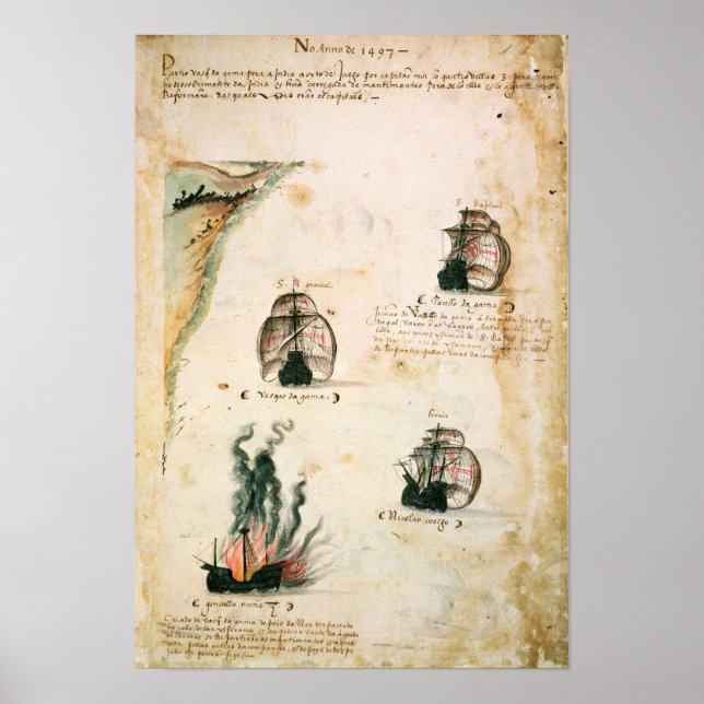 Poster Partida de Vasco da Gama (Frente)