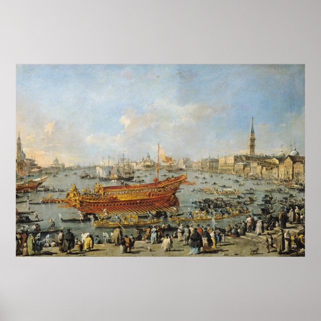 Póster Partida do "Bucentaur" para o Lido (Frente)