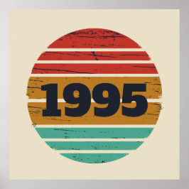 Poster Partido aniversário de 30 anos personalizado de tr