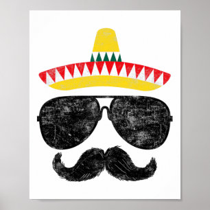 Poster Partido Cinco de Mayo Camisa Engraçado Cinco de Ma
