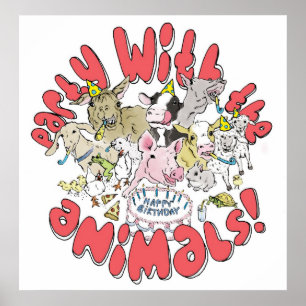 PÓSTER PARTIDO COM OS ANIMAIS