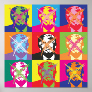 Poster Partido de Impeachment de Popart Trump