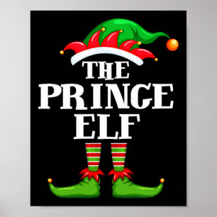 Poster Partido de Natal do Grupo Familiar Príncipe Elf Ma
