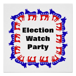 Póster Partido Democrata do Observatório Eleitoral