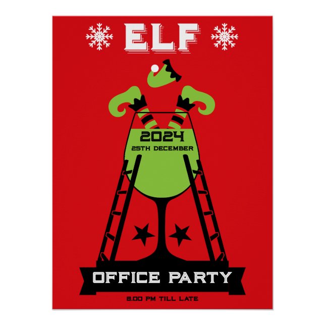 Póster Partido Elf Xmas (Frente)