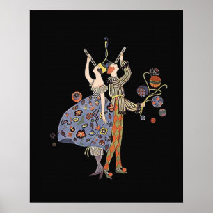 Póster Partido Fundraising do partido WW1 do art deco