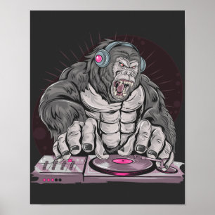 Poster Partido Gorilla House DJ