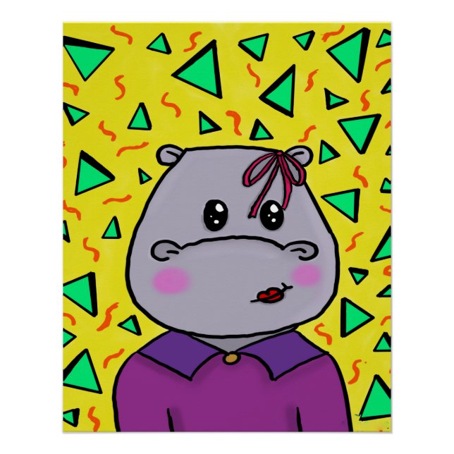 Póster partido hippo (Frente)
