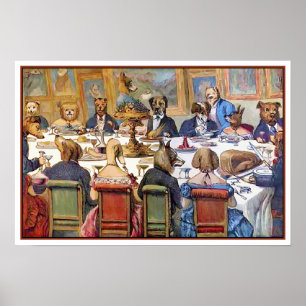 Poster Partido Janto Cães - Artista Desconhecido