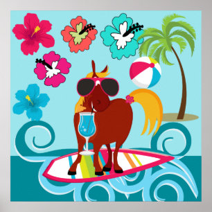 Póster Partido legal da praia do divertimento do verão d