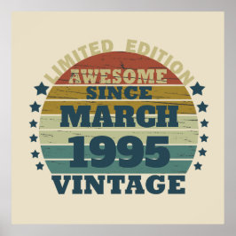 Poster Partido Personalizado 30 aniversário de 30 anos de