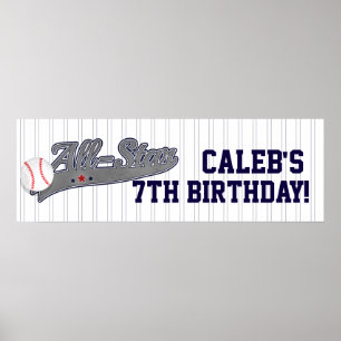 Poster Partido Personalizado do Baseball ALL-STAR Sports