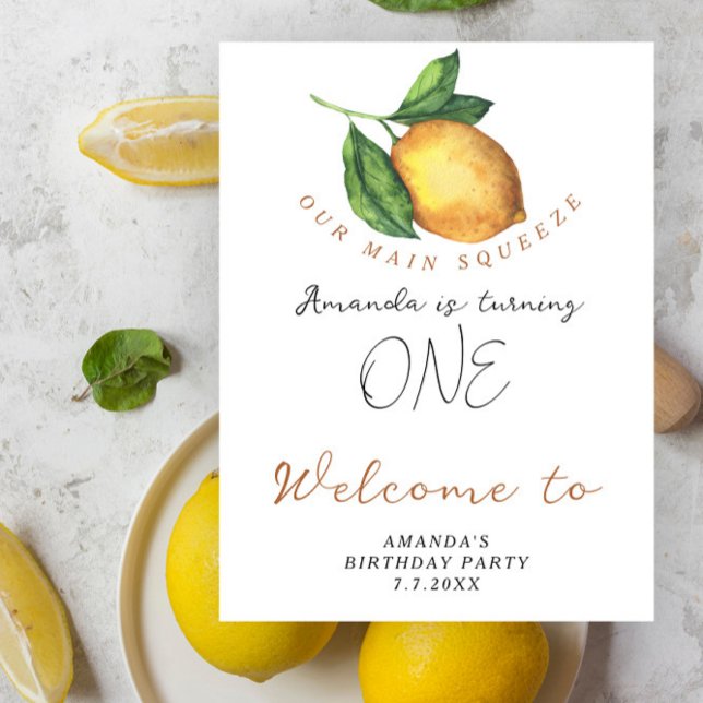 Poster Partido primeiro aniversario Lemon (Criador carregado)