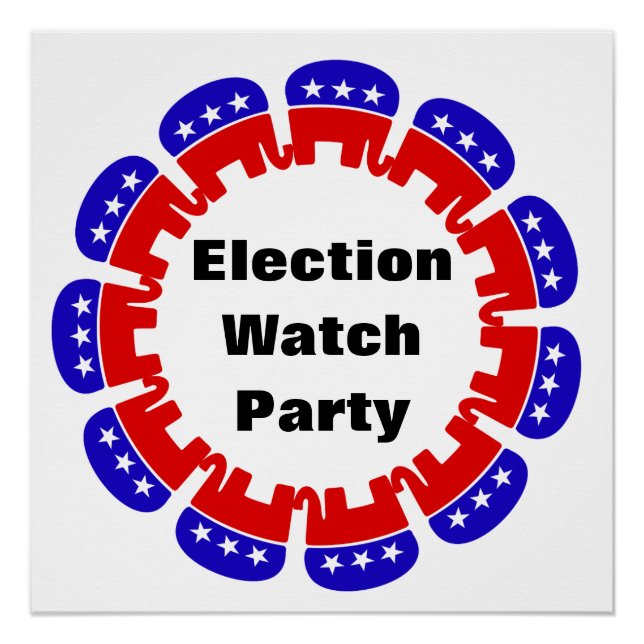 Póster Partido Republicano do Observatório Eleitoral (Frente)