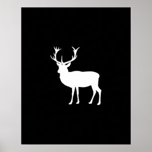 Poster Partido Solteiro do Black and White Stag