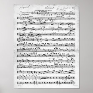 Póster Partitura para a insinuação 'a Egmont