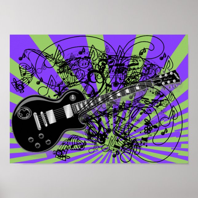 Poster Partituras Antigas Rock N Roll (Frente)