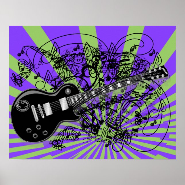 Poster Partituras Antigas Rock N Roll (Frente)