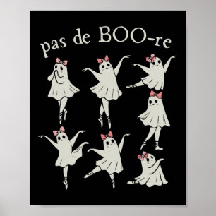 Poster Pas De Boo-re Ballerina Ghost Halloween Spooky Sea