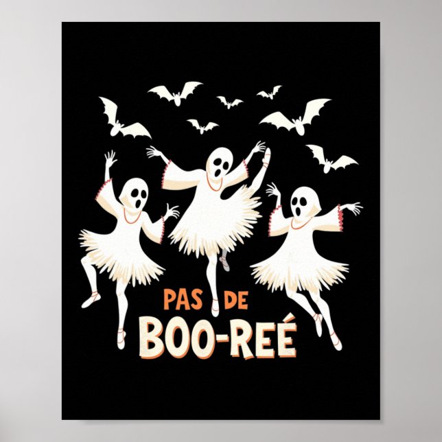 Poster Pas De Boorée Ghost Balé Dançando Halloween (Frente)
