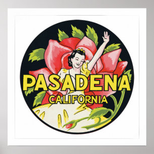 Póster Pasadena Califórnia
