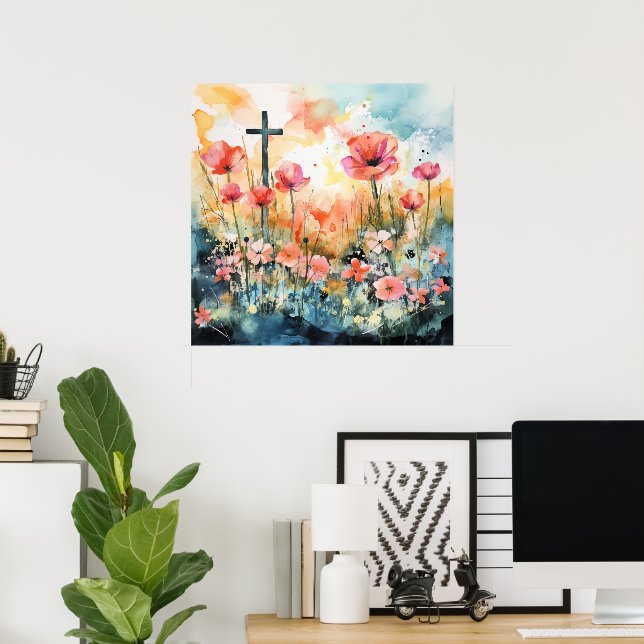 Poster Páscoa ao nascer do sol (Escritório em casa)