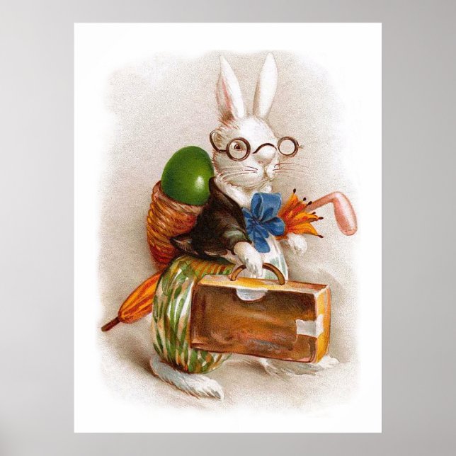 Poster Páscoa Bunny em Tour (Frente)