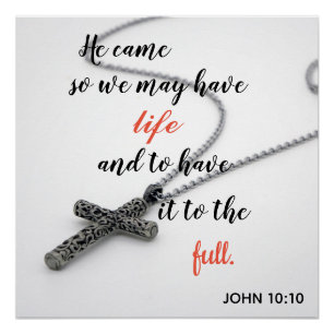 Póster Páscoa, citação religiosa.