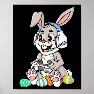 Poster Páscoa Coelhinhos Brincadeiras Ovos Jogo Jovens Ra