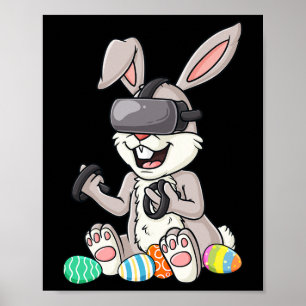 Poster Páscoa Coelhinhos Brincadeiras Ovos Jogo Jovens Ra