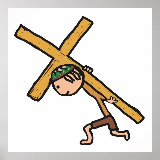 Poster Páscoa Cross Crucifix (Frente)