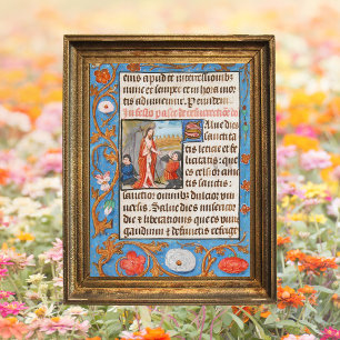 Poster Páscoa de Ressurreição Católica Medieval