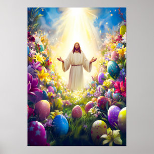 Poster Páscoa de ressurreição do Cristo Jesus