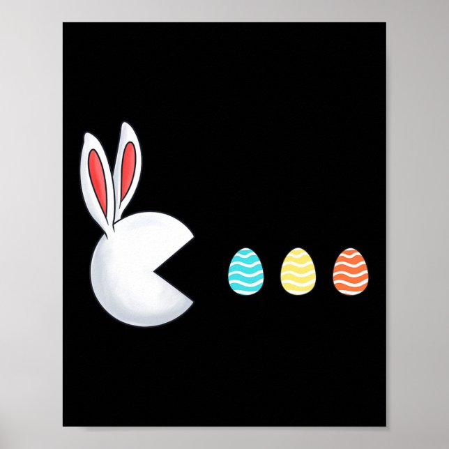 Poster Páscoa Dia Coelho Ovos Diversão Rapazes Meninas Cr (Frente)
