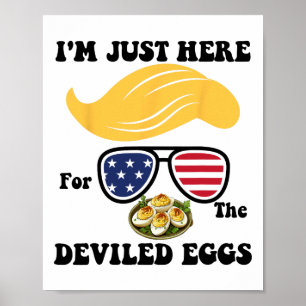 Poster Páscoa Divertida Trump Estou Aqui Só Pelos Ovos Di