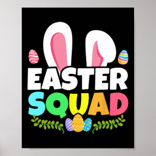 Poster Páscoa Esquadrão Correspondente Coelhinhos Ovos Ca