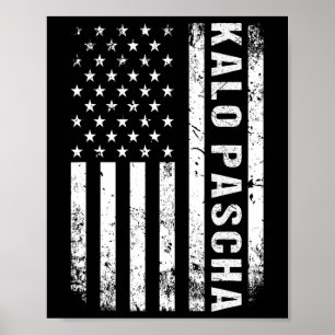Poster Páscoa Grega Kalo Pascha Retro Estados Unidos Band