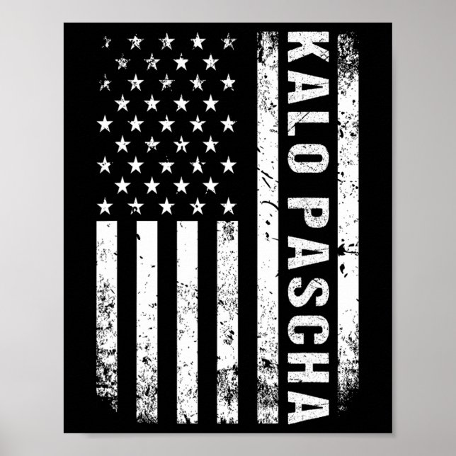 Poster Páscoa Grega Kalo Pascha Retro Estados Unidos Band (Frente)